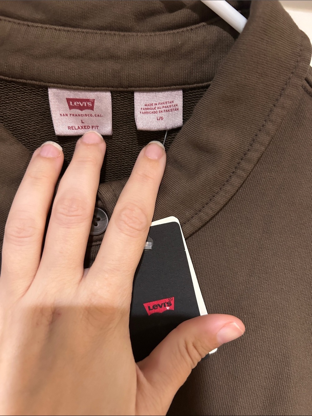 Boxy Knit Worker Garment Dye Sweatshirt - Picture 6 of 7